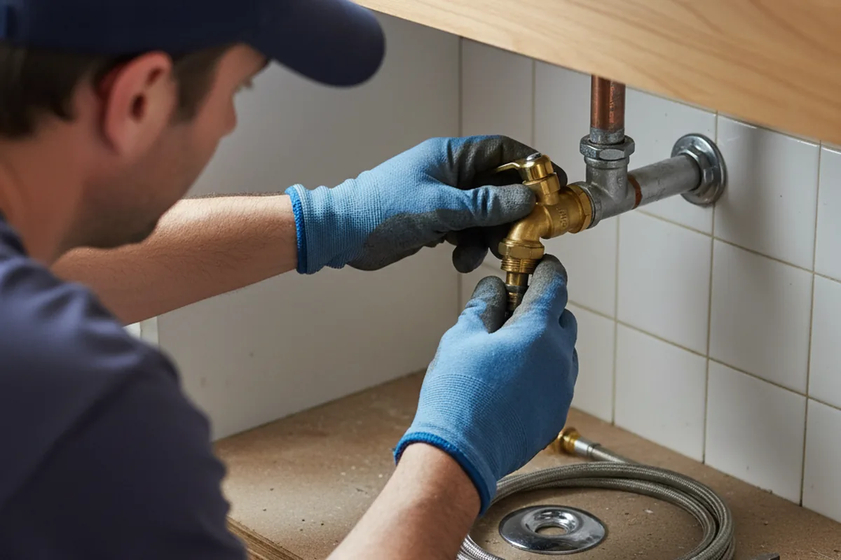 Shutoff valve and fitting work during Repiping in Bellaire